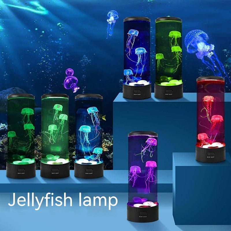 Jellyfish Lamp USB Colorful LED Color Changing Home Atmosphere Small Night Lamp