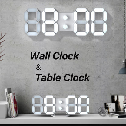 Digital Stereo Luminous Wall Clock Mute