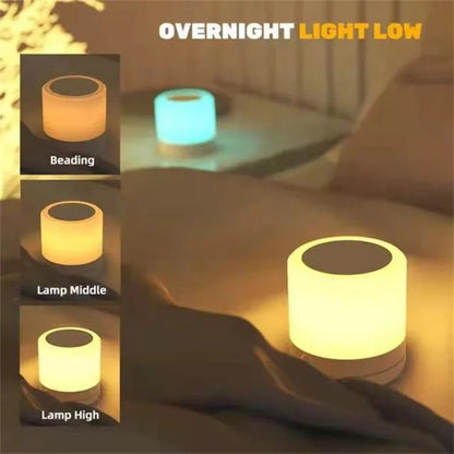 Mini Table Lamp Sensor Bedside Lamps 1200mAh Rechargeable LED Night Light Bedside Table Desk Lamp Bedroom Living Room