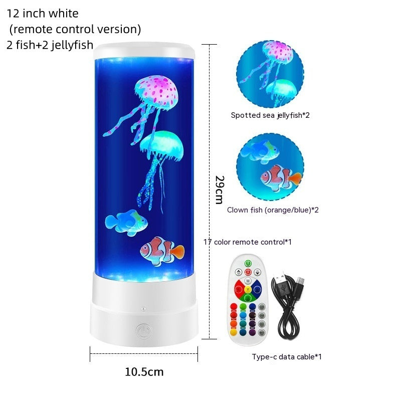 Jellyfish Lamp USB Colorful LED Color Changing Home Atmosphere Small Night Lamp