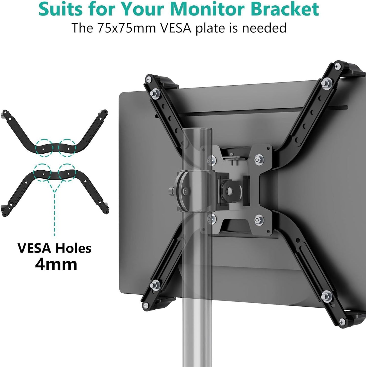 Full Dynamic Monitor Desktop Bracket Fixture